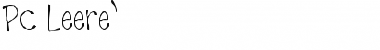 Download PC Leere` Font Download PC Leere` Font