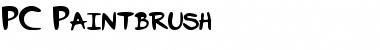 Download PC Paintbrush Font Download PC Paintbrush Font