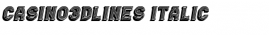 Download Casino 3D Lines Font Download Casino 3D Lines Font