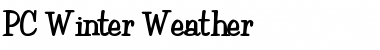Download PC Winter Weather Font Download PC Winter Weather Font