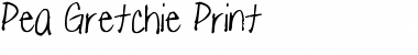 Download Pea Gretchie Print Font Download Pea Gretchie Print Font