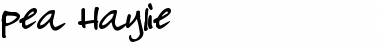 Download Pea Haylie Font Download Pea Haylie Font
