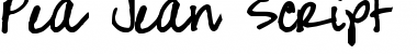 Download Pea Jean Script Font Download Pea Jean Script Font