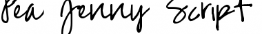 Download Pea Jenny Script Font Download Pea Jenny Script Font