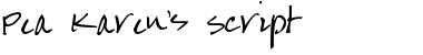 Download Pea Karen's Script Font Download Pea Karen's Script Font