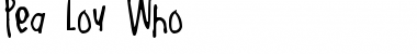 Download Pea Lou Who Font Download Pea Lou Who Font