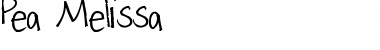 Download Pea Melissa Font Download Pea Melissa Font