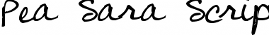 Download Pea Sara Script Font Download Pea Sara Script Font