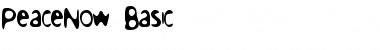 Download PeaceNow Basic Font Download PeaceNow Basic Font