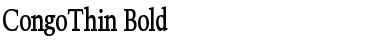 Download CongoThin Font Download CongoThin Font