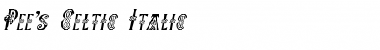 Download Pee's Celtic Italic Font Download Pee's Celtic Italic Font