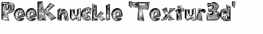 Download PeeKnuckle 'Textur3d' Font Download PeeKnuckle 'Textur3d' Font