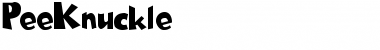 Download PeeKnuckle Font Download PeeKnuckle Font