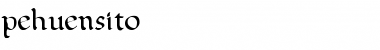 Download pehuensito Font Download pehuensito Font