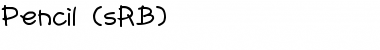 Download Pencil (sRB) Font Download Pencil (sRB) Font