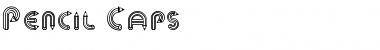 Download Pencil Caps Font Download Pencil Caps Font