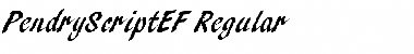 Download PendryScriptEF Font Download PendryScriptEF Font