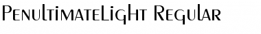 Download PenultimateLight Font Download PenultimateLight Font