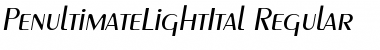 Download PenultimateLightItal Font Download PenultimateLightItal Font
