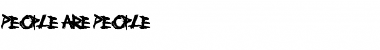 Download People Are People Font Download People Are People Font