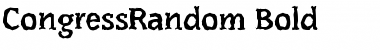 Download CongressRandom Font Download CongressRandom Font