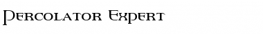 Download Percolator Expert Font Download Percolator Expert Font
