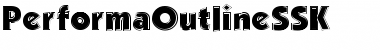 Download PerformaOutlineSSK Font Download PerformaOutlineSSK Font