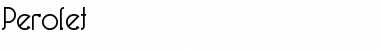 Download Perolet Font Download Perolet Font