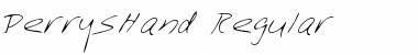 Download PerrysHand Font Download PerrysHand Font