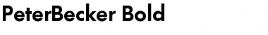 Download PeterBecker Font Download PeterBecker Font