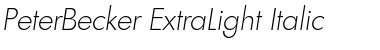 Download PeterBecker-ExtraLight Font Download PeterBecker-ExtraLight Font