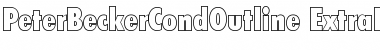 Download PeterBeckerCondOutline-ExtraBo Font Download PeterBeckerCondOutline-ExtraBo Font