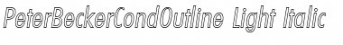 Download PeterBeckerCondOutline-Light Font Download PeterBeckerCondOutline-Light Font