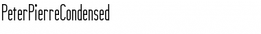 Download PeterPierreCondensed Font Download PeterPierreCondensed Font