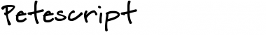 Download Petescript Font Download Petescript Font