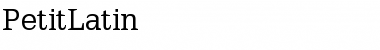 Download PetitLatin Font Download PetitLatin Font