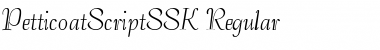 Download PetticoatScriptSSK Font Download PetticoatScriptSSK Font