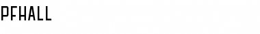 Download PFHALL Font Download PFHALL Font