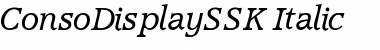 Download ConsoDisplaySSK Font Download ConsoDisplaySSK Font