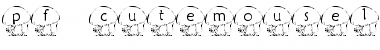 Download pf_cutemouse1 Font Download pf_cutemouse1 Font