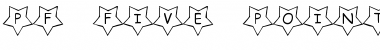 Download pf_five pointed star Font Download pf_five pointed star Font