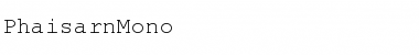 Download PhaisarnMono Font Download PhaisarnMono Font