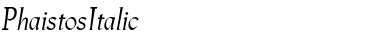 Download PhaistosItalic Font Download PhaistosItalic Font