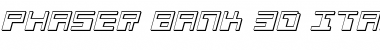 Download Phaser Bank 3D Italic Font Download Phaser Bank 3D Italic Font