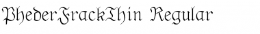 Download PhederFrackThin Font Download PhederFrackThin Font