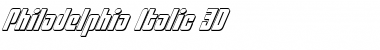 Download Philadelphia Italic 3D Font Download Philadelphia Italic 3D Font