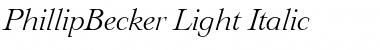 Download PhillipBecker-Light Font Download PhillipBecker-Light Font
