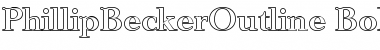 Download PhillipBeckerOutline Font Download PhillipBeckerOutline Font