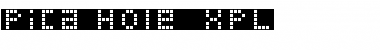 Download Pica Hole - XPL Font Download Pica Hole - XPL Font