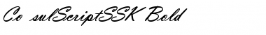 Download ConsulScriptSSK Font Download ConsulScriptSSK Font